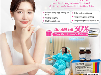 Ưu đãi tới 30% |Truyền NAD+ và NMN+ . Tặng tiêm tế bào gốc Melsmon